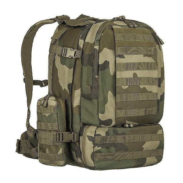 Mochila Tática Invictus Defender 55L Francês Camuflado