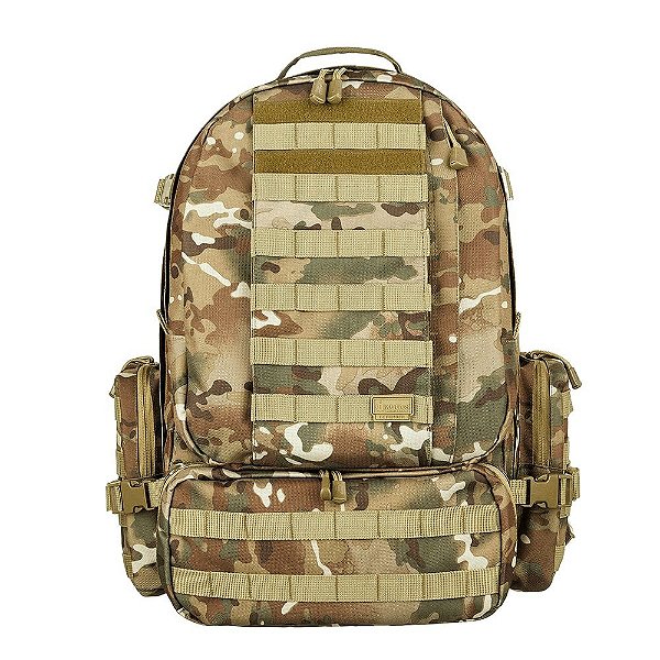 Mochila Tática Invictus Defender 55L Multicam Camuflado