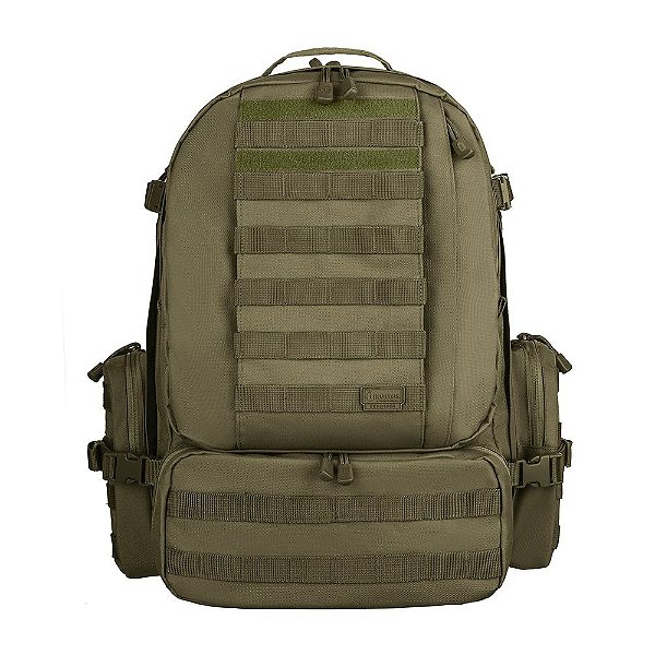 Mochila Tática Invictus Defender 55L Verde Oliva Militar