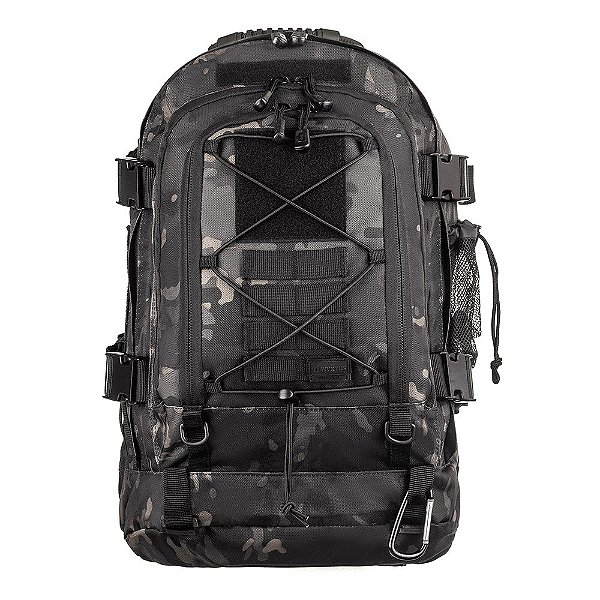 Mochila Tática Invictus Duster 50L Multicam Black Camuflado