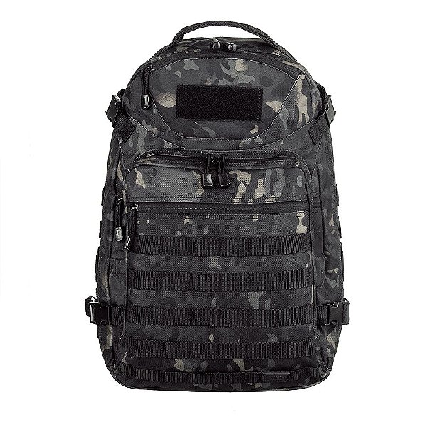 Mochila Tática Invictus Mission 45L Multicam Black Camuflado