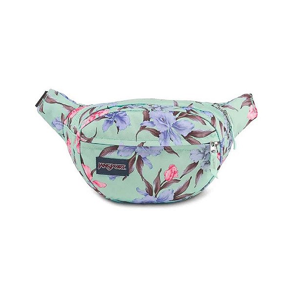 Pochete JanSport Fifth Avenue Floral Verde 2,5 Litros