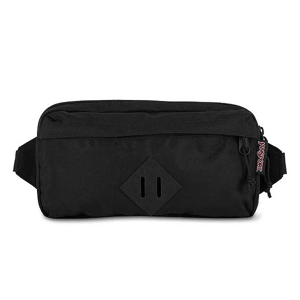 Pochete Jansport Waisted Black Ballistic Nylon 3 Litros