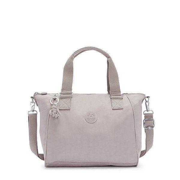 Bolsa de Mão Kipling Amiel 10 Litros Grey Gris Cinza