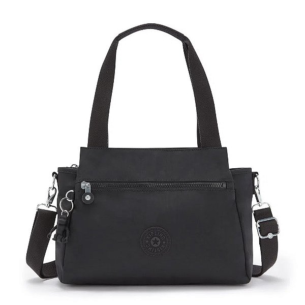 Bolsa Transversal Kipling Elysia 10 Litros Black Noir Preto