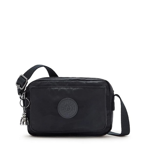 Bolsa Transversal Kipling Abanu Black Camo Preto
