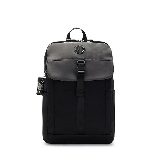 Mochila Kipling Genadi Mild Coal Black Preto