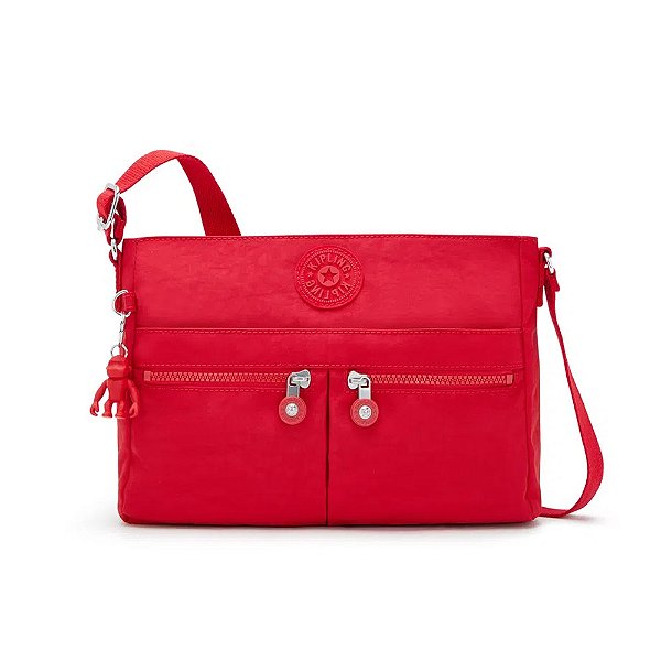 Bolsa Transversal Kipling New Angie Vermelho