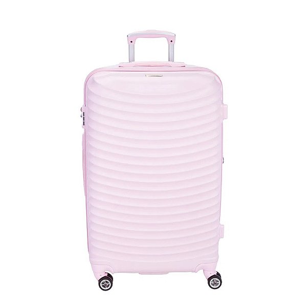 Mala de Viagem Sestini 360° Vega 2T Expansível Grande Rosa