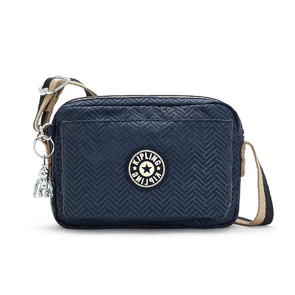 Bolsa Transversal Kipling Abanu Endless Bl Azul Marinho