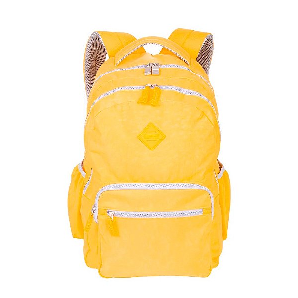 Mochila Sestini College Crinkle 2 Amarelo