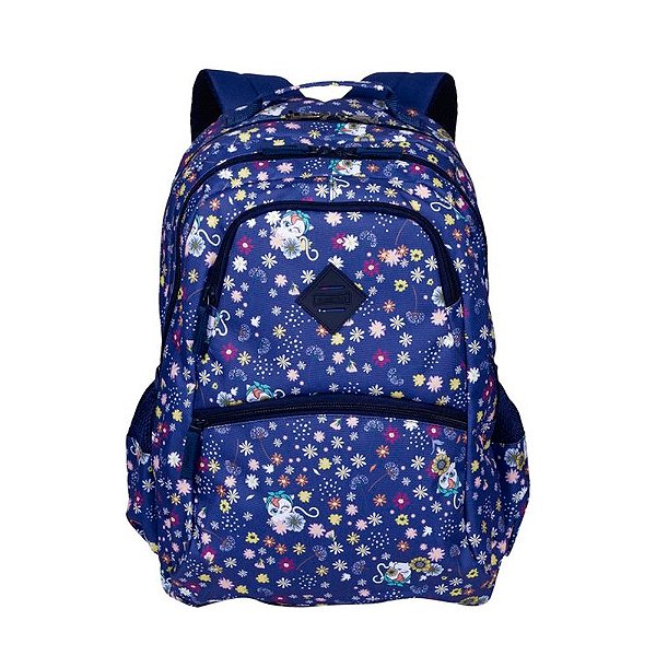 Mochila Sestini College Gatinha 24 Litros Azul