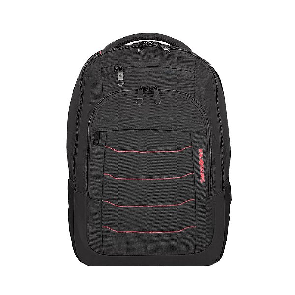 Mochila Samsonite Acceleration Titan Preto e Vermelho
