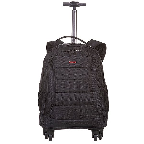 Mochila Sestini Com Carrinho 2 em 1 Web 3.0 Plus Preto