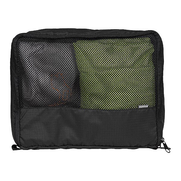 Necessaire Curtlo Mesh Organizer Médio Preto