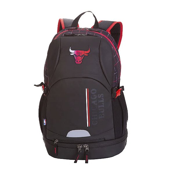 Mochila Sestini NBA Performa Chicago Bulls 36 Litros Preto