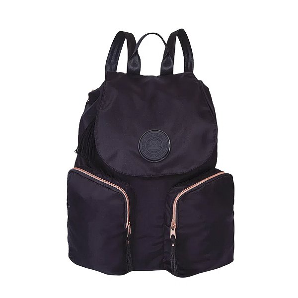 Mochila Sestini Com Tampa Paul Frank Glam 10 Litros Preto