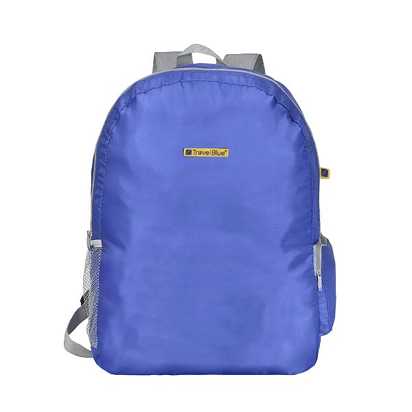 Mochila Travel Blue Dobrável Folding Backpack 11 Litros Azul