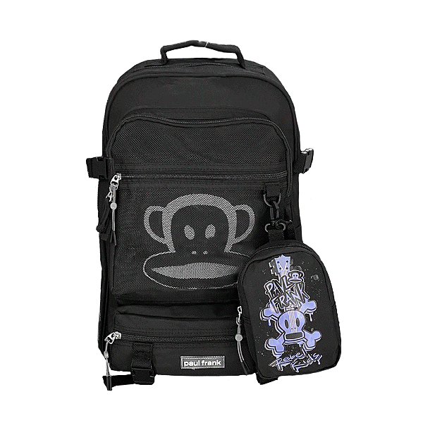 Mochila Sestini Paul Frank Casual 25 Litros Preto