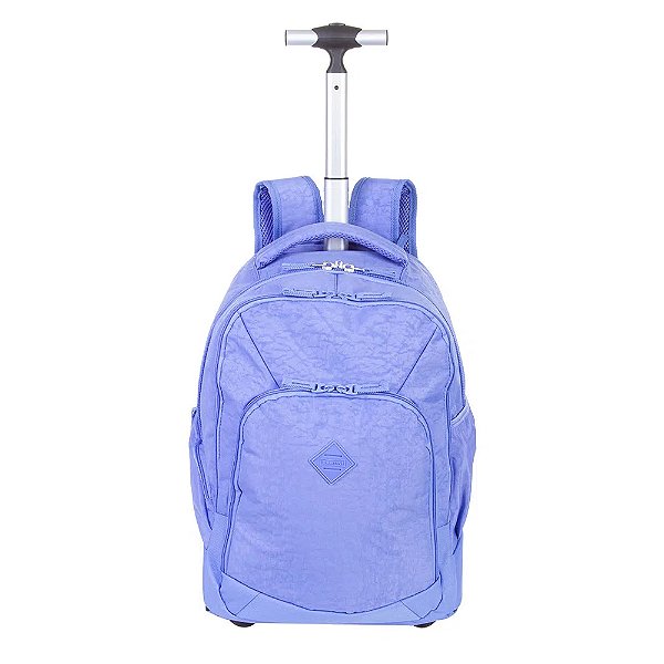 Mochila Sestini Com Carrinho Rolling Crinkle 28 Litros Lilás