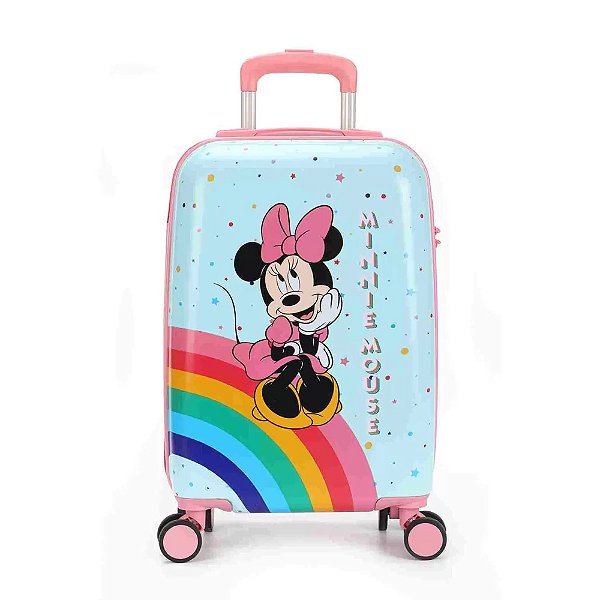 Mala De Bordo Luxcel Minnie Mouse Pequena Azul