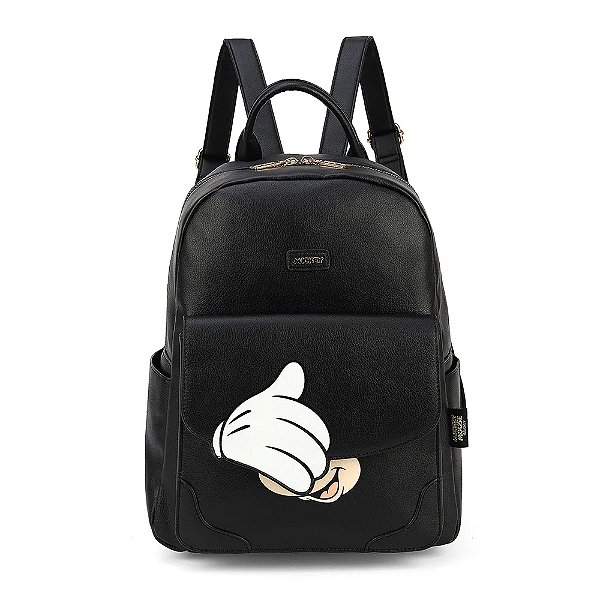 Mochila Luxcel Casual Mickey Mouse 10 Litros Preto