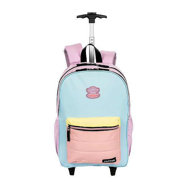 Mochila Sestini Com Carrinho Paul Frank Authentic Color Fun