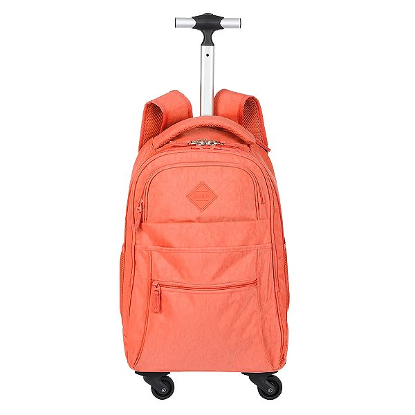 Mochila Sestini 4 Rodas Rolling Crinkle 34 Litros Apricot