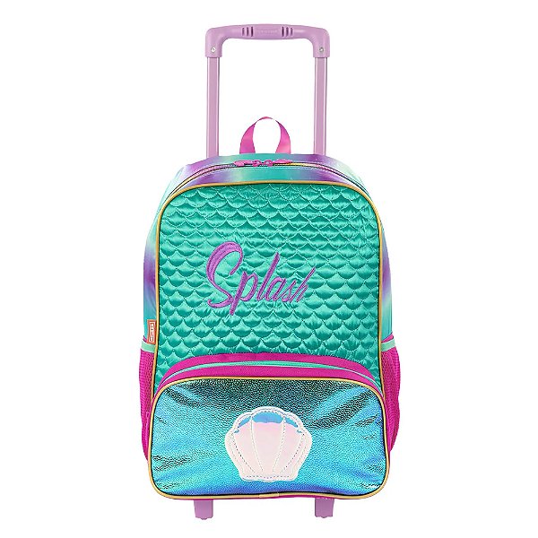 Mochila Sestini Com Rodinhas X Mermaid 2 Sereia Colorido
