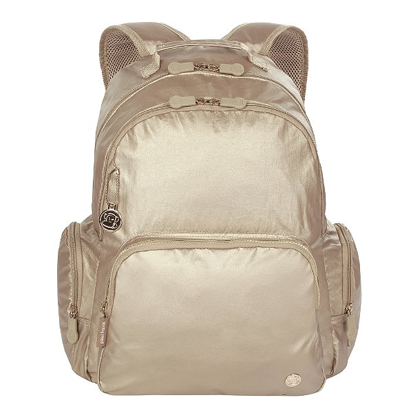 Mochila Sestini 2 Compartimentos Paul Frank Light Gold Bege