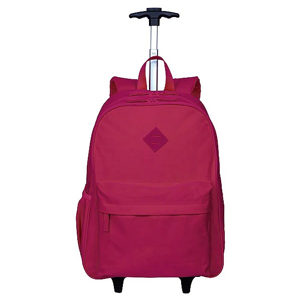 Mochila Sestini Com Rodinha Externo Rolling Crinkle Pink