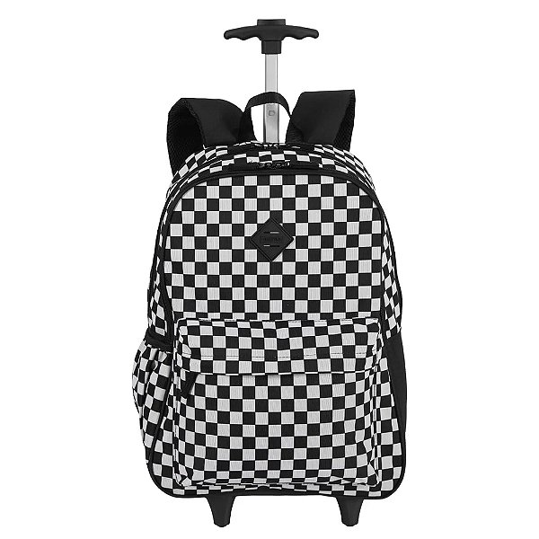 Mochila Sestini Com Rodinhas Externo Rolling Grande Xadrez
