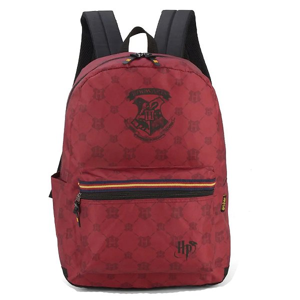 Mochila Luxcel Harry Potter Escolar Vermelho Vinho