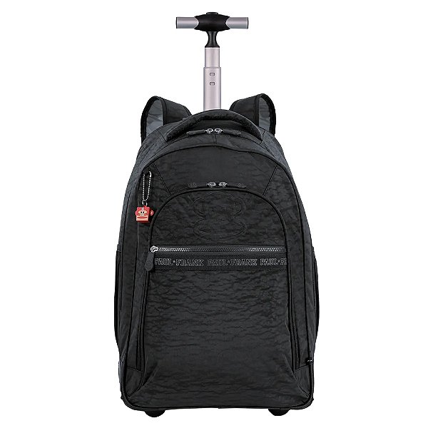 Mochila Sestini Com Carrinho 2 Comp Paul Frank T03 Preto