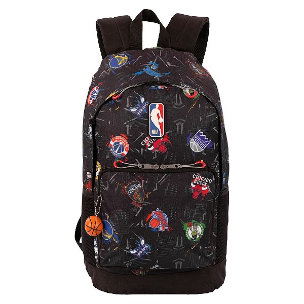 Mochila Sestini Grande Nba Begins Cinza Graffiti