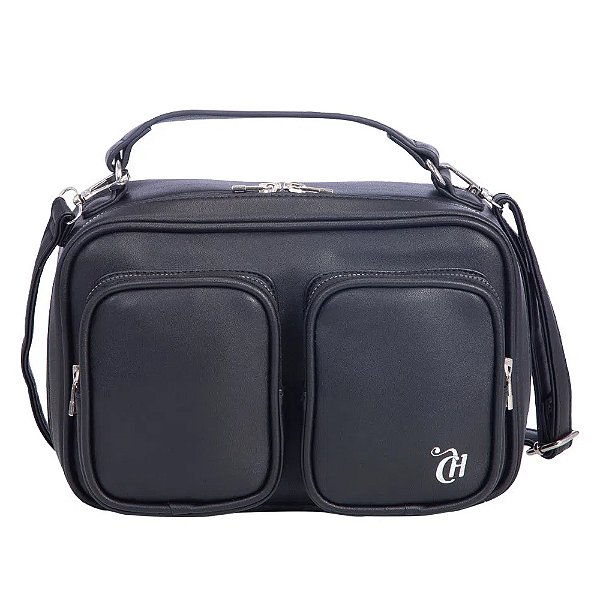 Bolsa Transversal Sestini Capricho Fashion Bags Preto