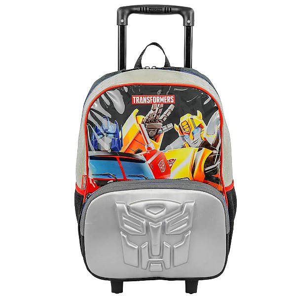 Mochila Sestini Com Rodinhas Escolar Transformers X Autobots