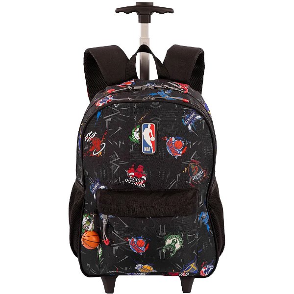 Mochila Sestini Com Carrinho Nba Begins Graffiti Cinza