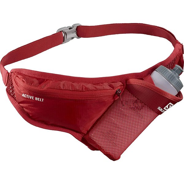 Cinto de Hidratação Salomon Active Belt com Garrafa Vermelho