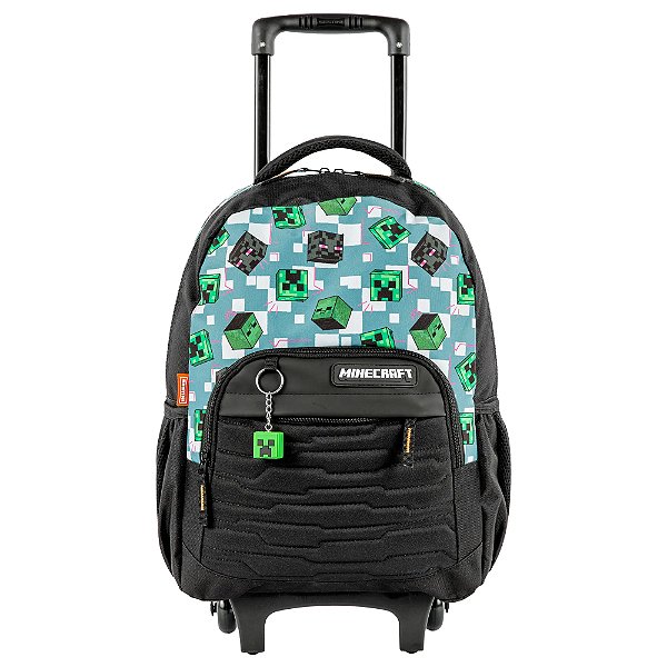 Mochila Infantil Sestini Grande Minecraft X Mosaico Colorido