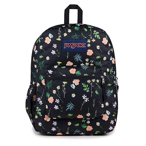 Mochila Jansport Cross Town Bewitched Blooms Preto