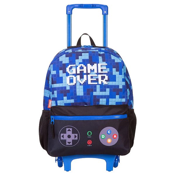 Mochila Sestini Com Rodinhas Grande Plus Game 2 Colorido