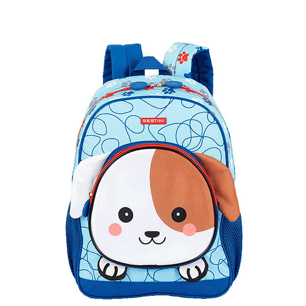 Mochila Sestini Média Kids Dog 4 Colorido