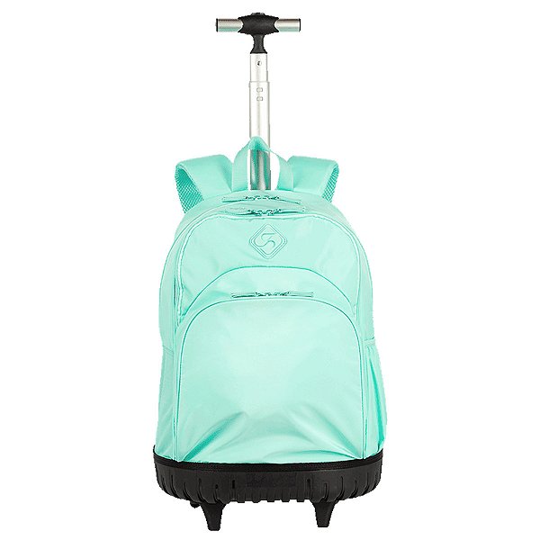 Mochila Sestini com Rodinhas Rollingg 2 Verde Água