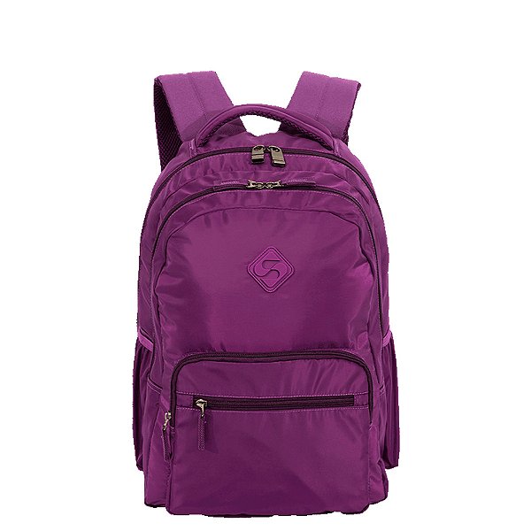 Mochila 2 Sestini Compartimentos College 4 Roxo Cintilante