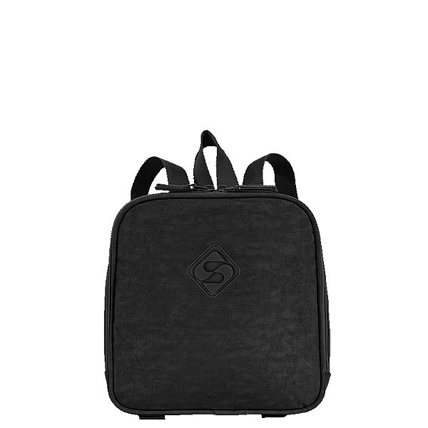 Lancheira Sestini Grande Lunch Crinkle Preto