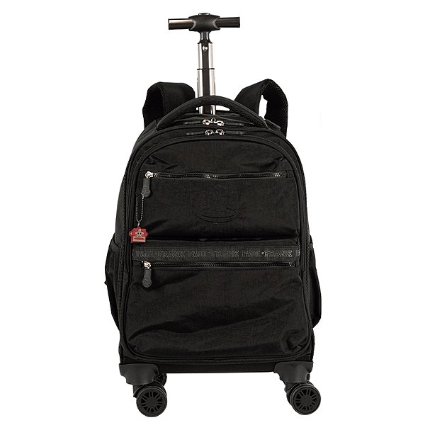 Mochila Sestini Carrinho 4 Rodas Paul Frank T03 Preto