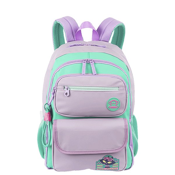 Mochila Sestini 2 Comp Paul Frank Summer Unissex Lilás