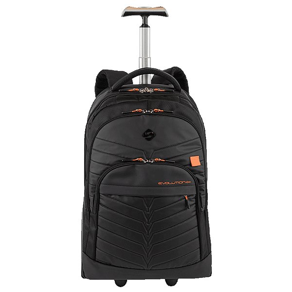Mochilas com Carrinho Sestini Mega Rodas Evolution 2 Preto