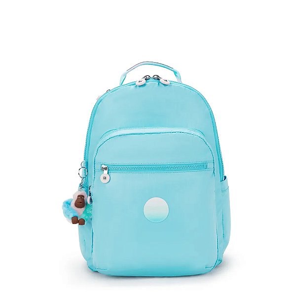 Mochila Kipling Seoul Sea Blue Met Feminino Azul
